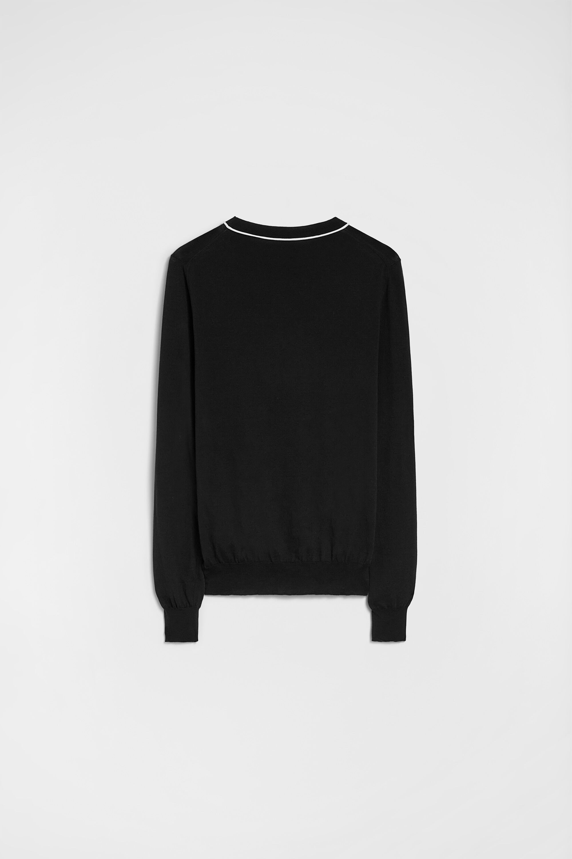 Lightweight Cotton Crew-Neck Sweater - 2