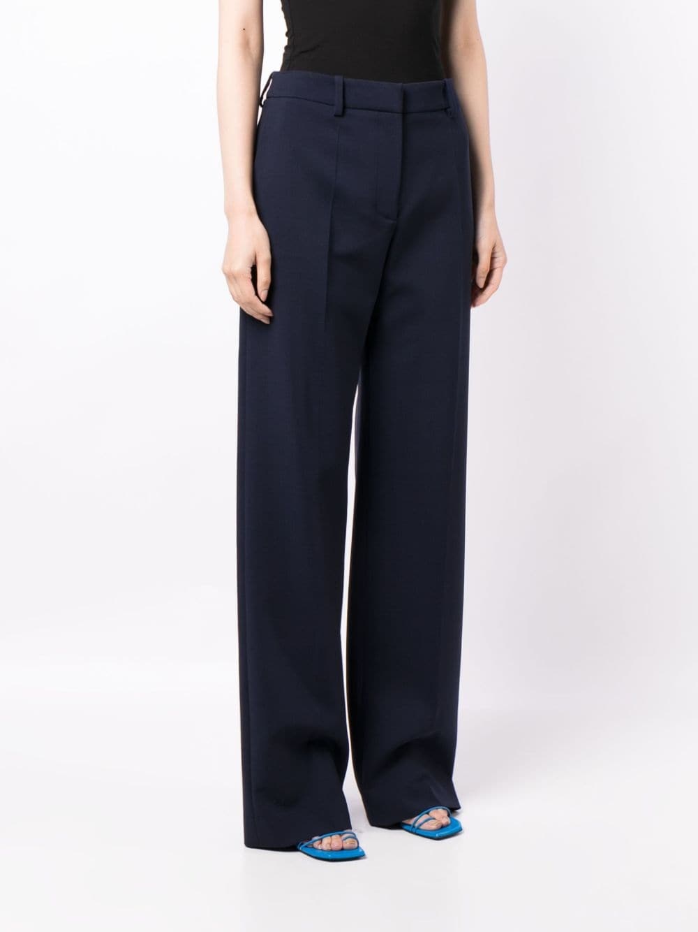 wide-leg virgin-wool-blend trousers - 3