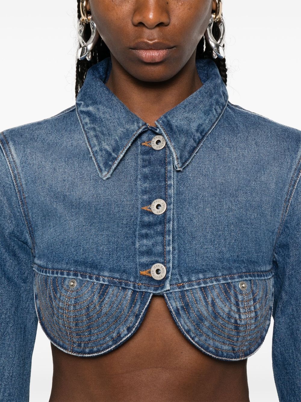Conical cropped jacket - 5