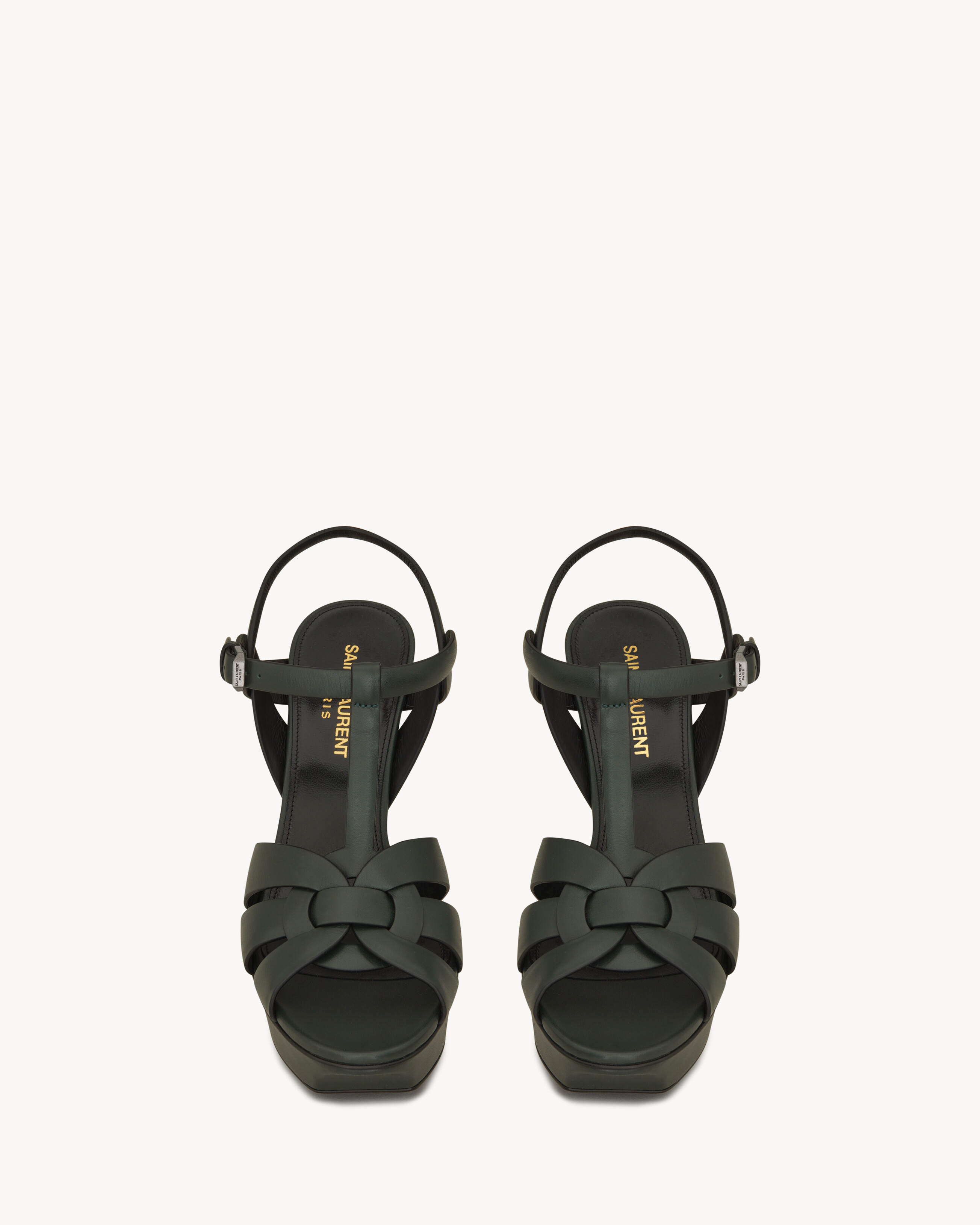 TRIBUTE PLATFORM SANDALS IN SMOOTH LEATHER - 2