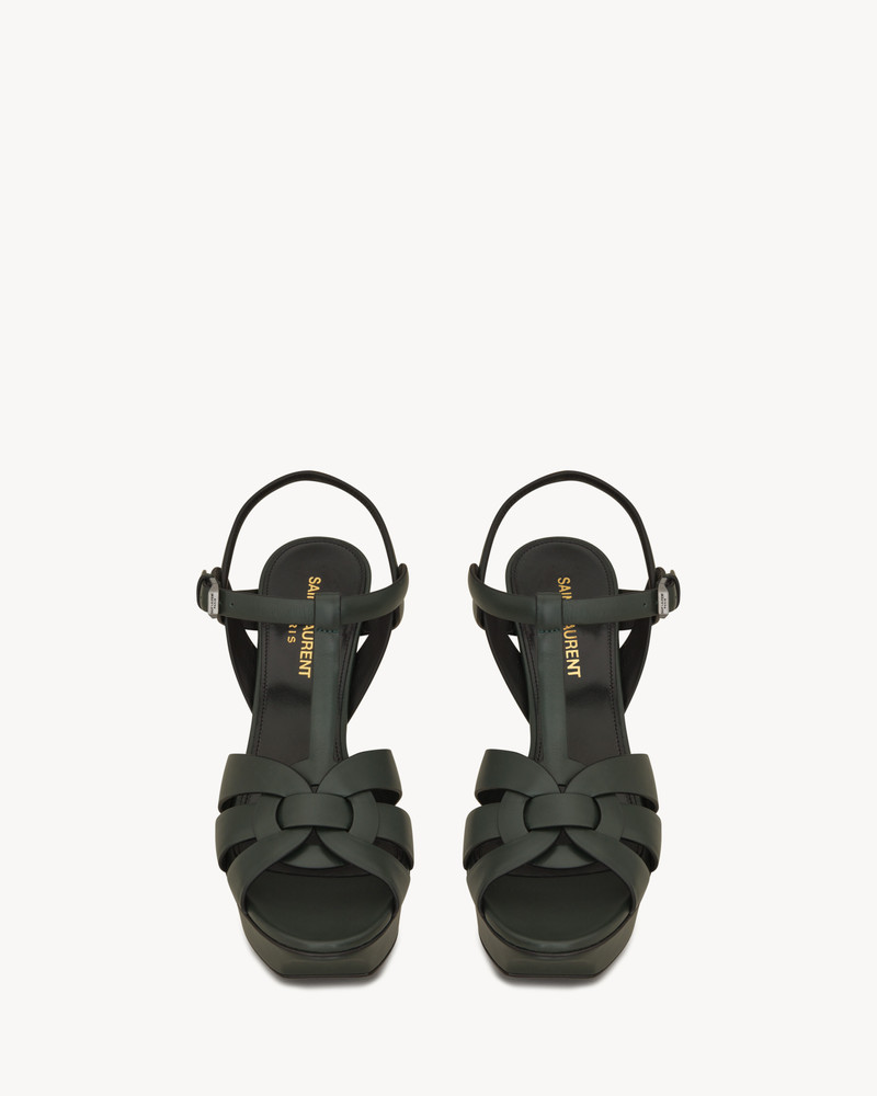 SAINT LAURENT TRIBUTE PLATFORM SANDALS IN SMOOTH LEATHER outlook