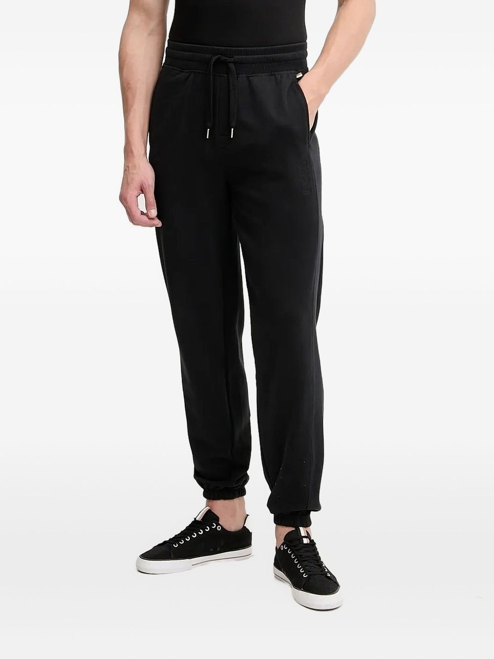 ribbed-cuff track pants - 1