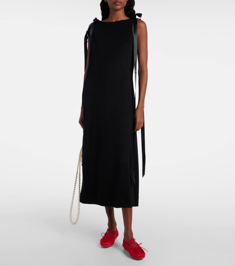 Simone Rocha Grip embellished satin ballet flats outlook