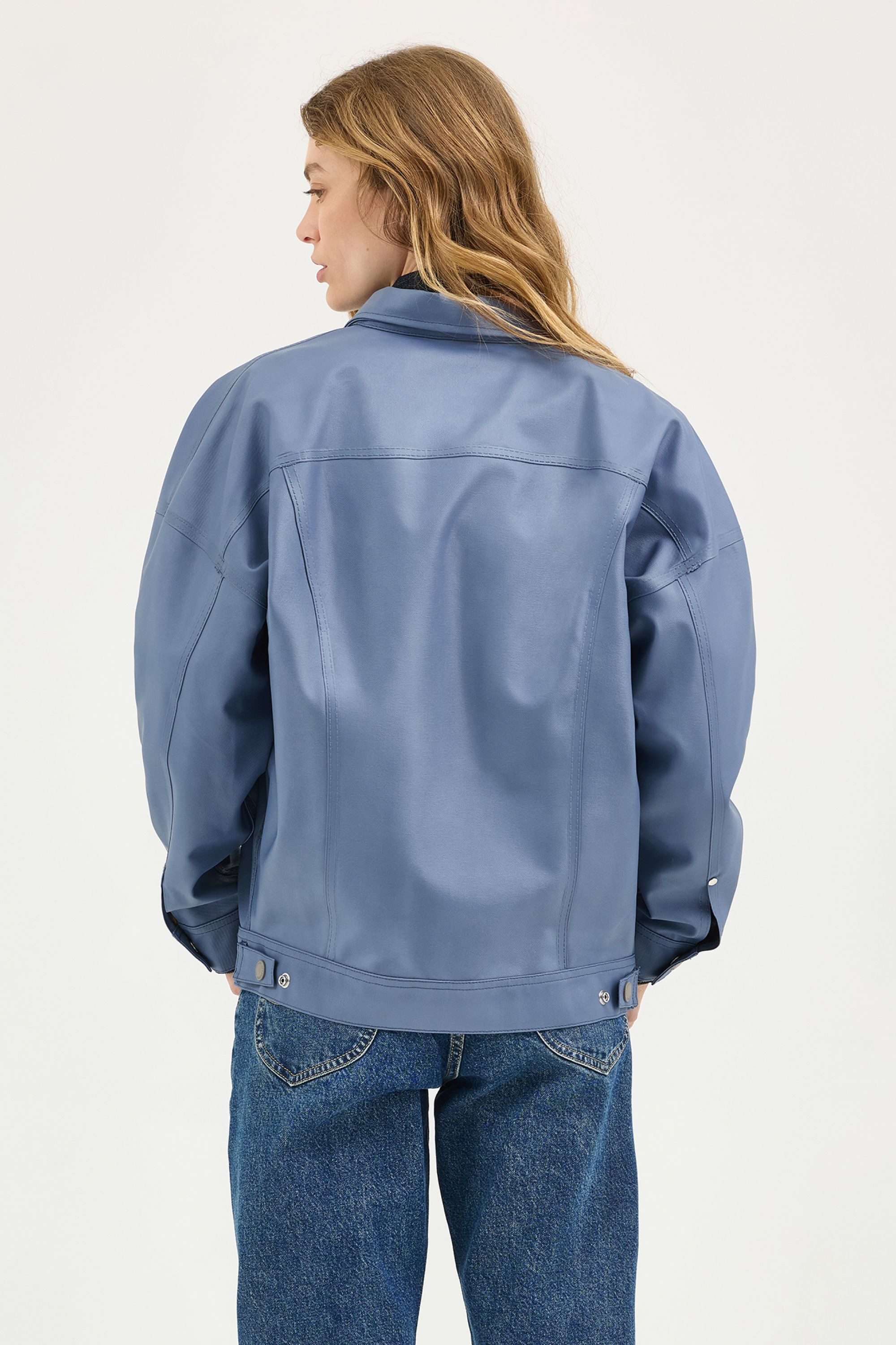 Women’s Lee® x STUTTERHEIM Storm Rider™ Jacket Ash Blue - 4