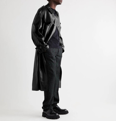 VETEMENTS Oversized Leather Trench Coat outlook