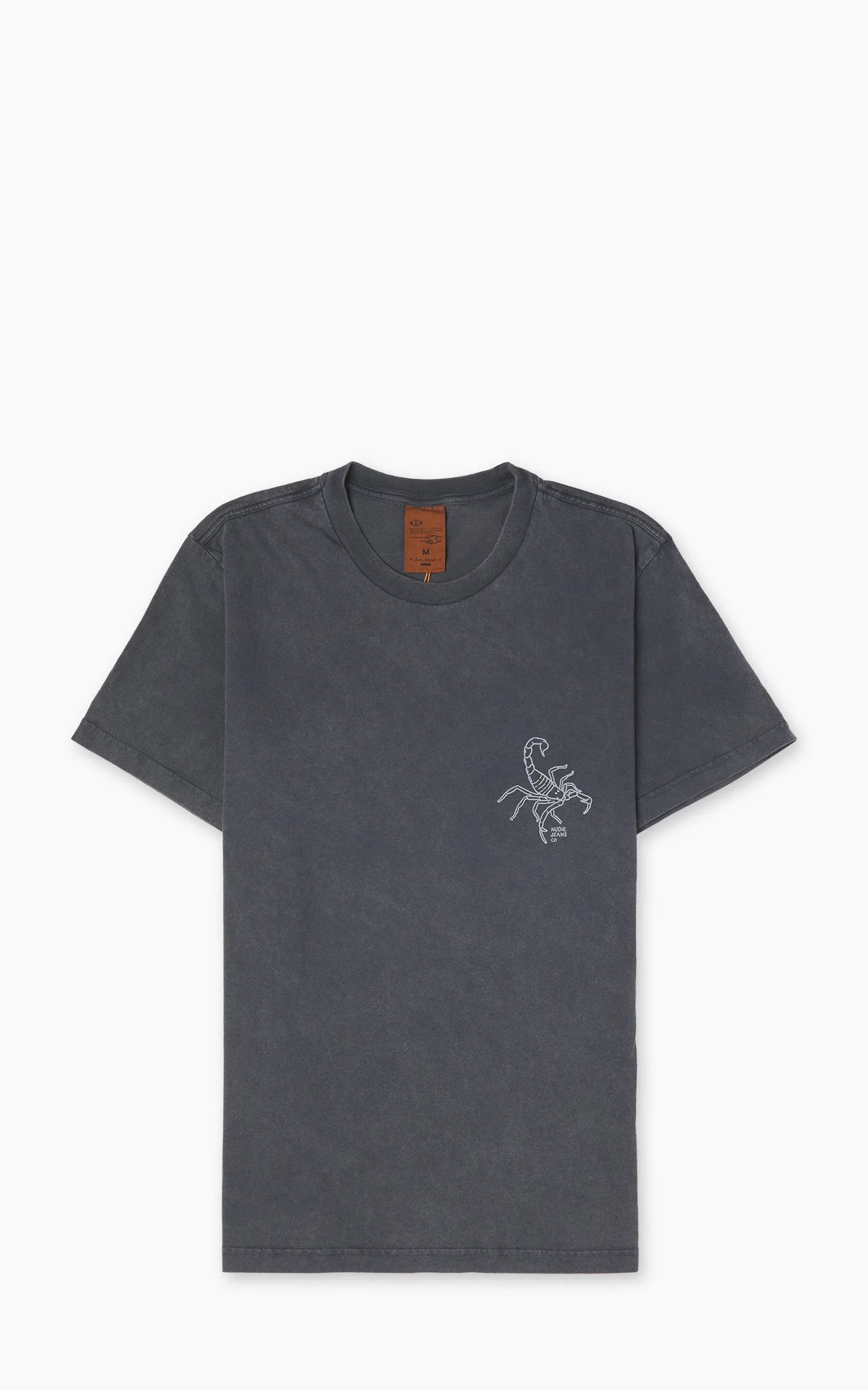 NUDIE JEANS ROY SAND TRACKS T-SHIRT ANTRACITE - 1
