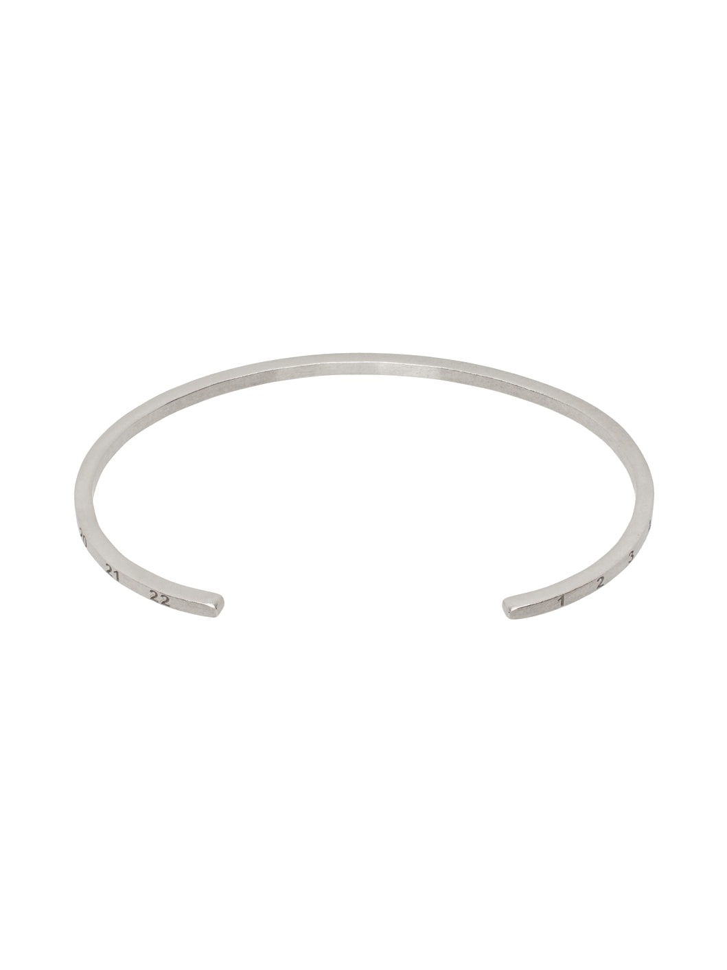 Silver Numerical Cuff Bracelet - 2