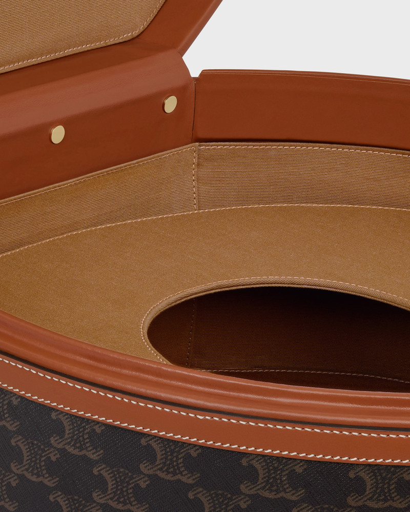 Fedora case in triomphe canvas and calfskin 4