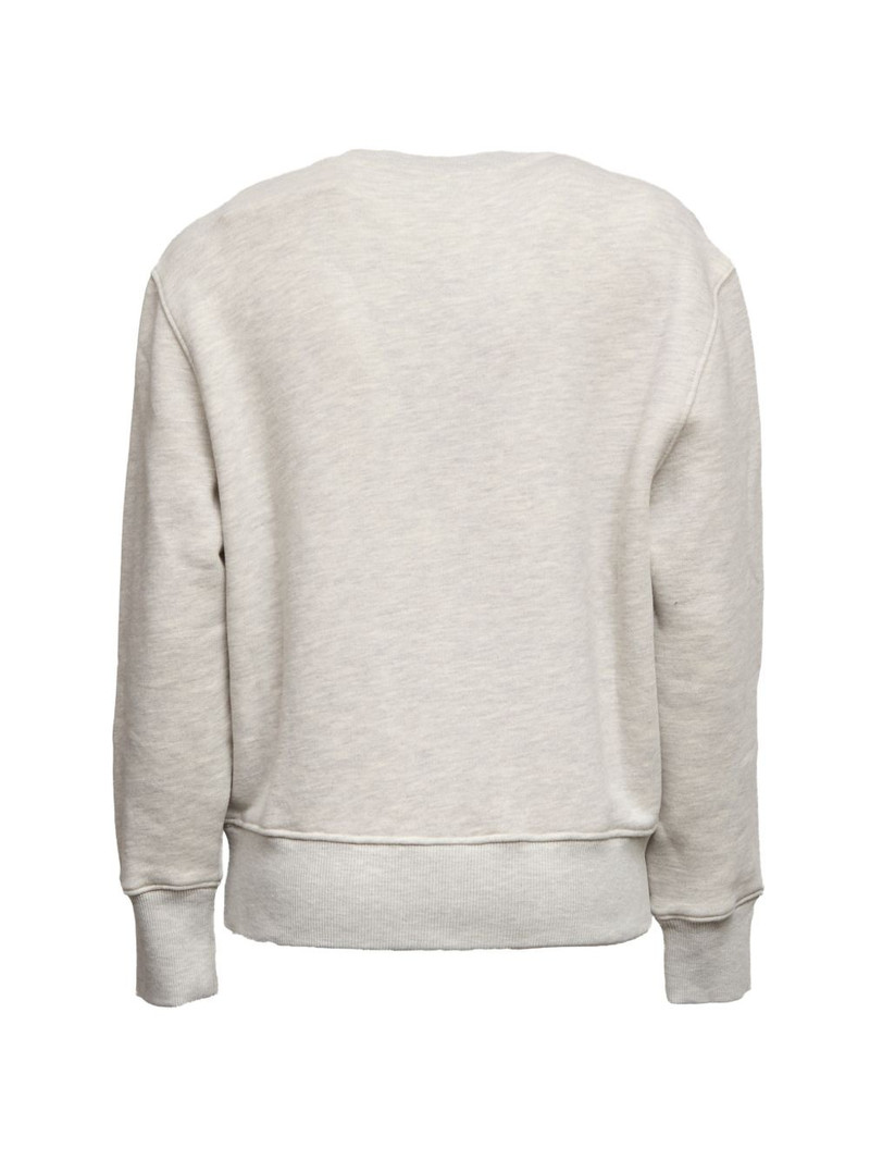 logo embroidered crewneck sweatshirt 3