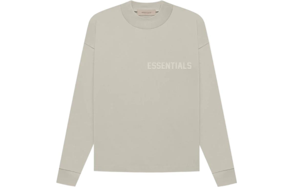 Fear of God Essentials FW22 Ls Tee smoke Logo T-Shirts ' Grey' ESSLTLE2011MJ - 2