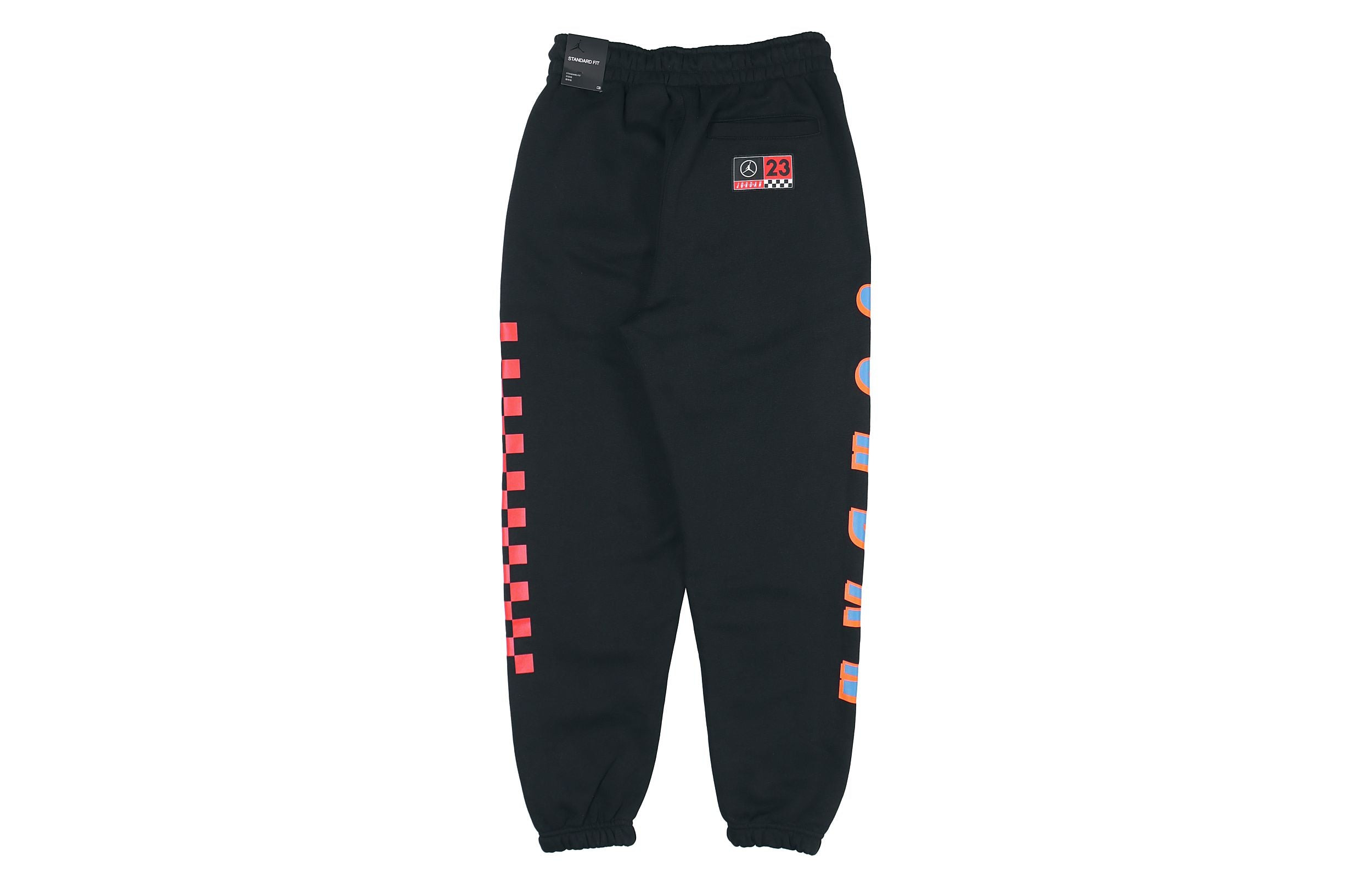 Air Jordan MENS Logo Print Casual Fleeced Sports Pants Black CV2980-010 - 2