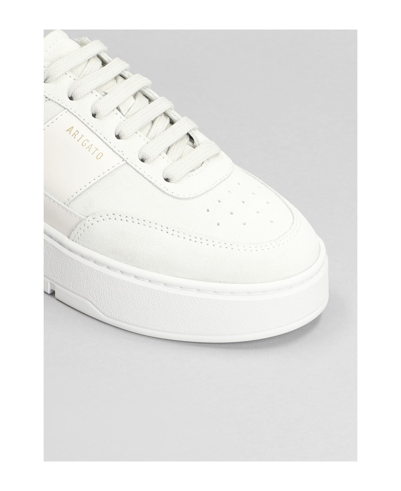 Orbit Vintage Sneakers In White Suede - 5