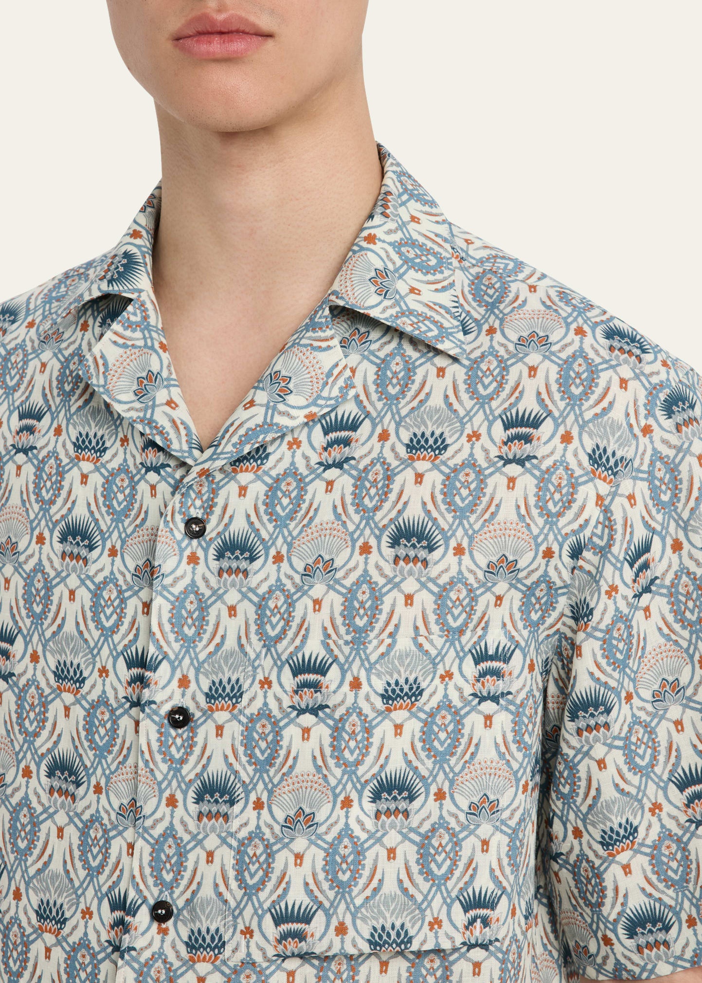 Men's Federico Linen Camp Shirt - 5