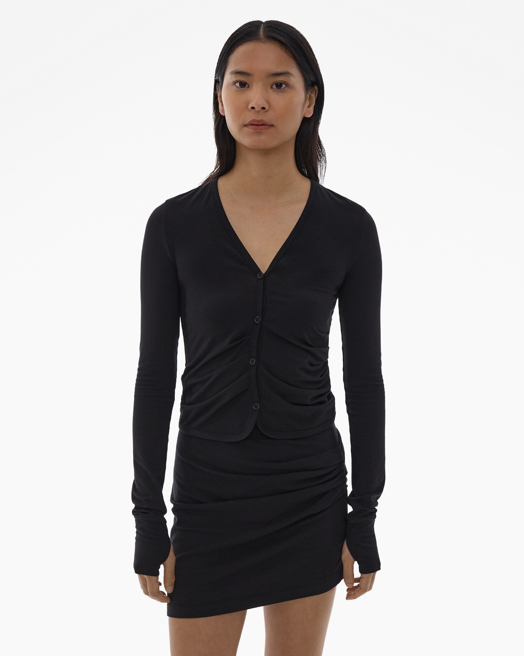 RUCHED CARDIGAN - 3