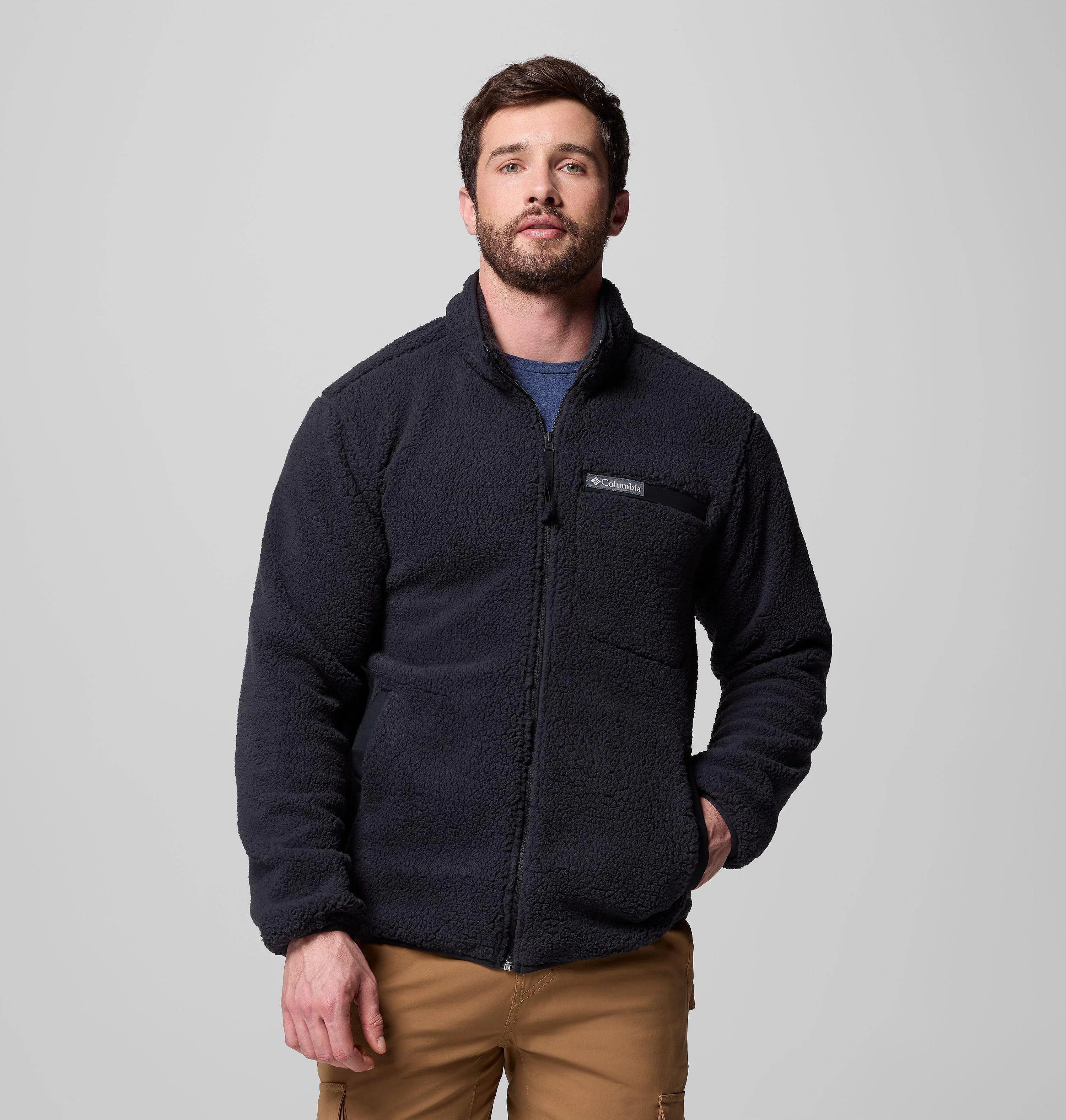 Men's Rugged Ridge High Pile Full Zip Fleece Jacket - 1