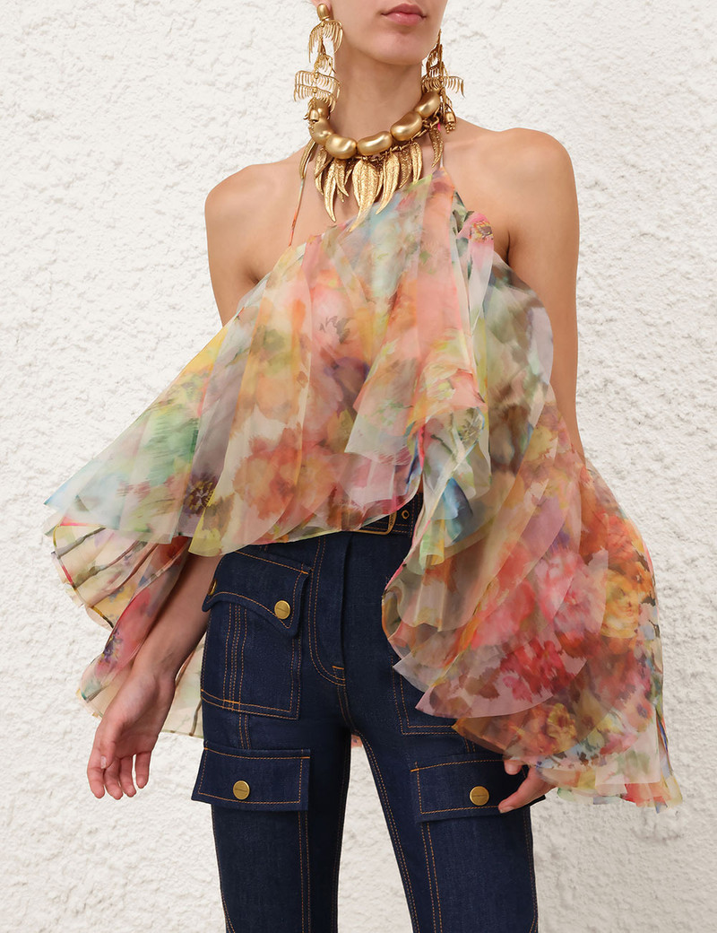 Zimmermann LUNA FANNED CAMISOLE outlook