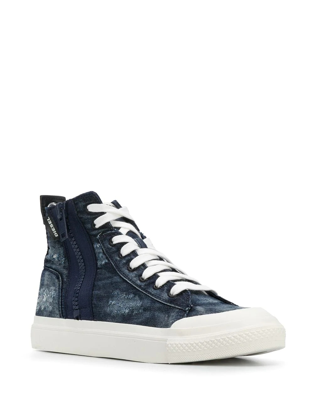 zip high-top sneakers - 2