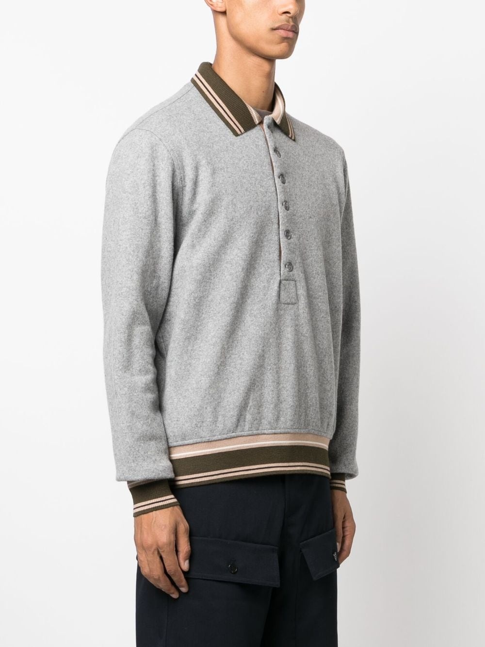 Ferming mÃ©lange-effect knitted polo shirt - 3