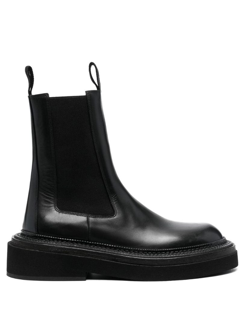chunky leather boots - 2
