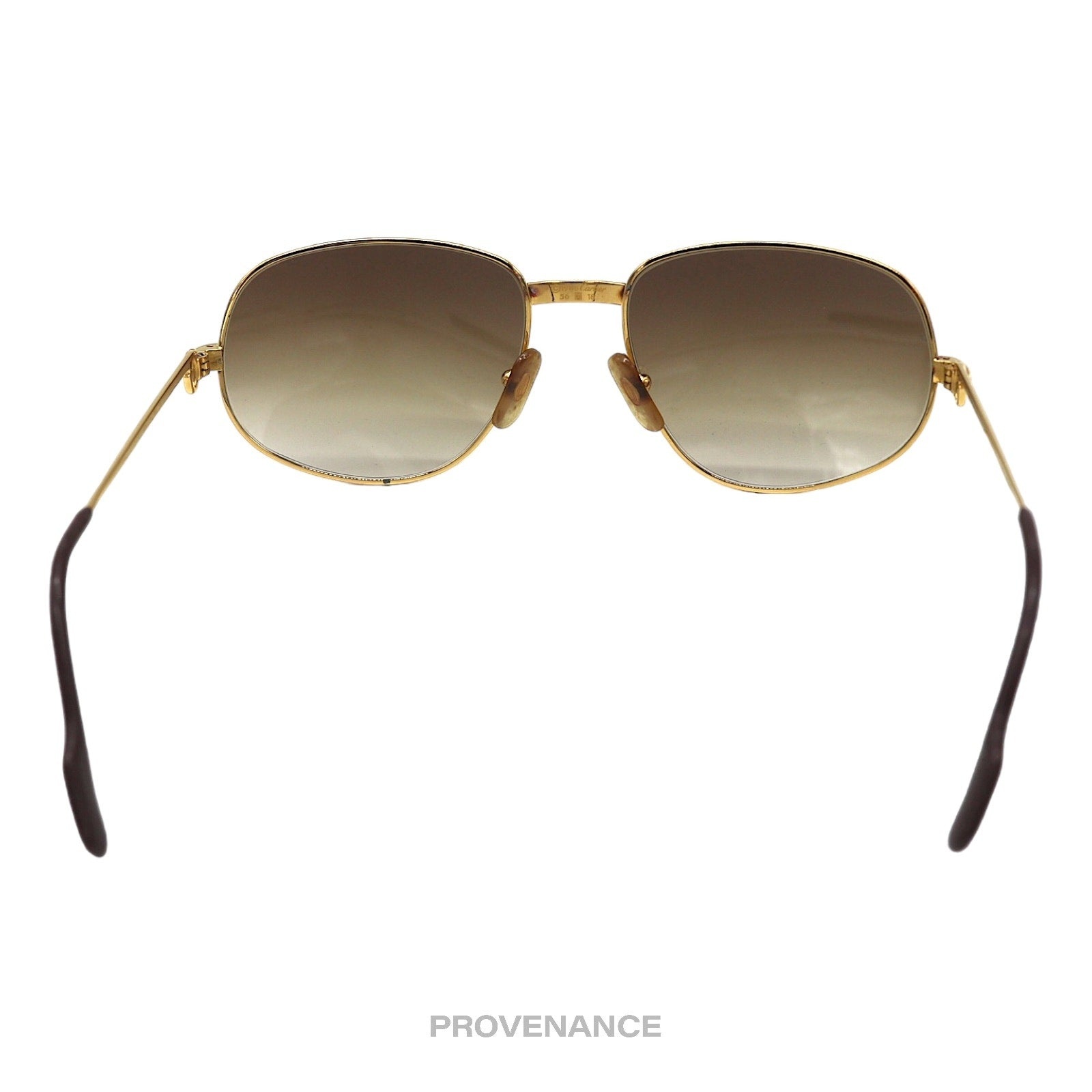 Cartier Cartier Romance Louis Sunglasses (Drake) Gold Brown 56