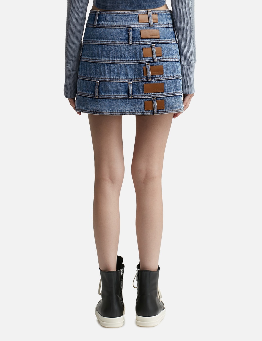 ■ANDERSSON BELL■ New Dua Multi Waist Denim Skirt apa713wLI Andersson Bell DUA MULTI WAIST DENIM SKIRT | hbx | REVERSIBLE