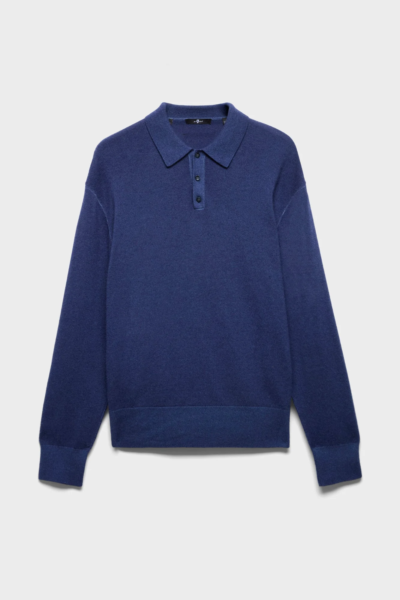 LONG SLEEVE POLO in Wool - 1