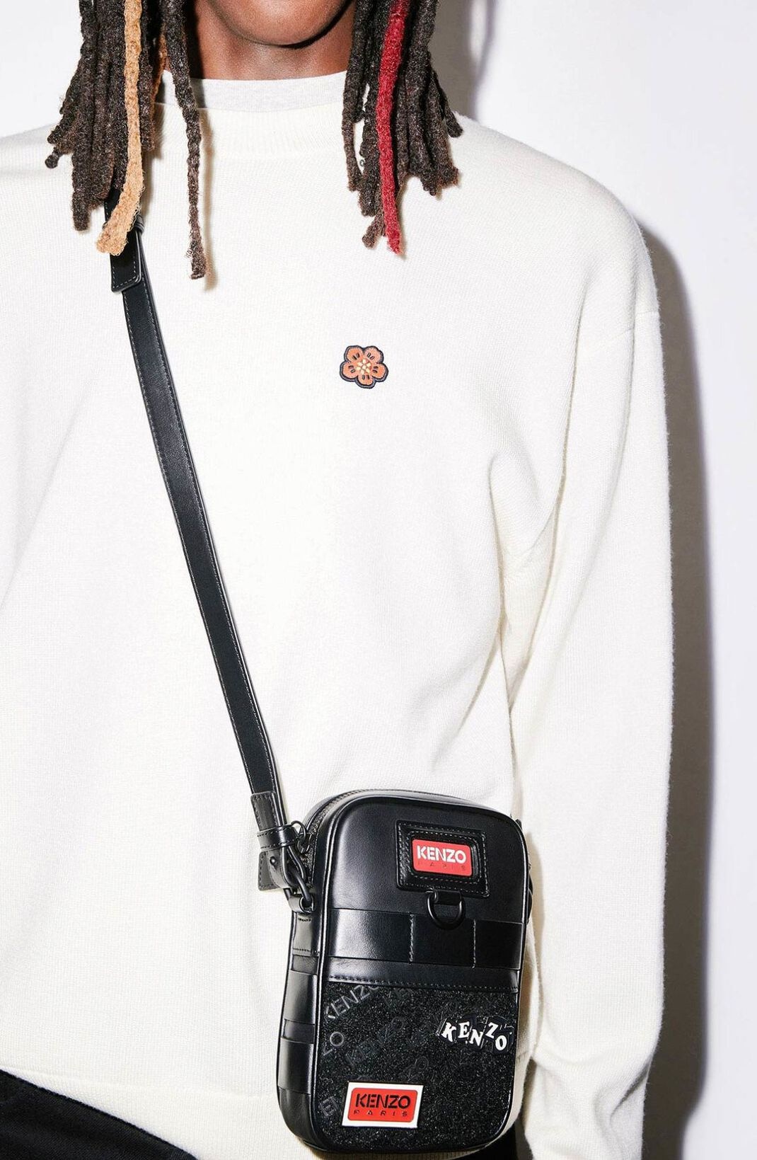 Small leather KENZO Jungle cross-body bag - 5