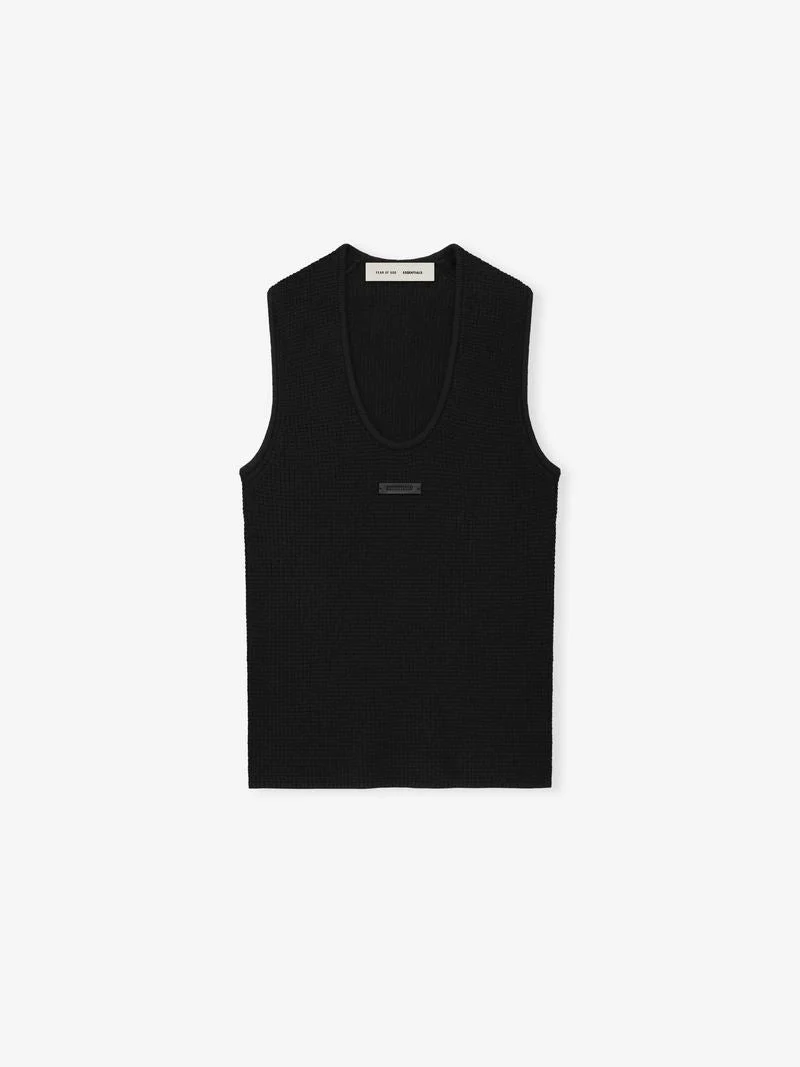 Womens Waffle Tank - 1
