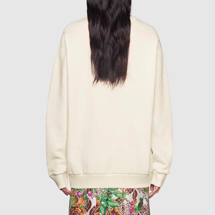 (WMNS) Gucci x The North Face Cotton Sweater 'Beige' 617964-XJDBY-9095 - 3