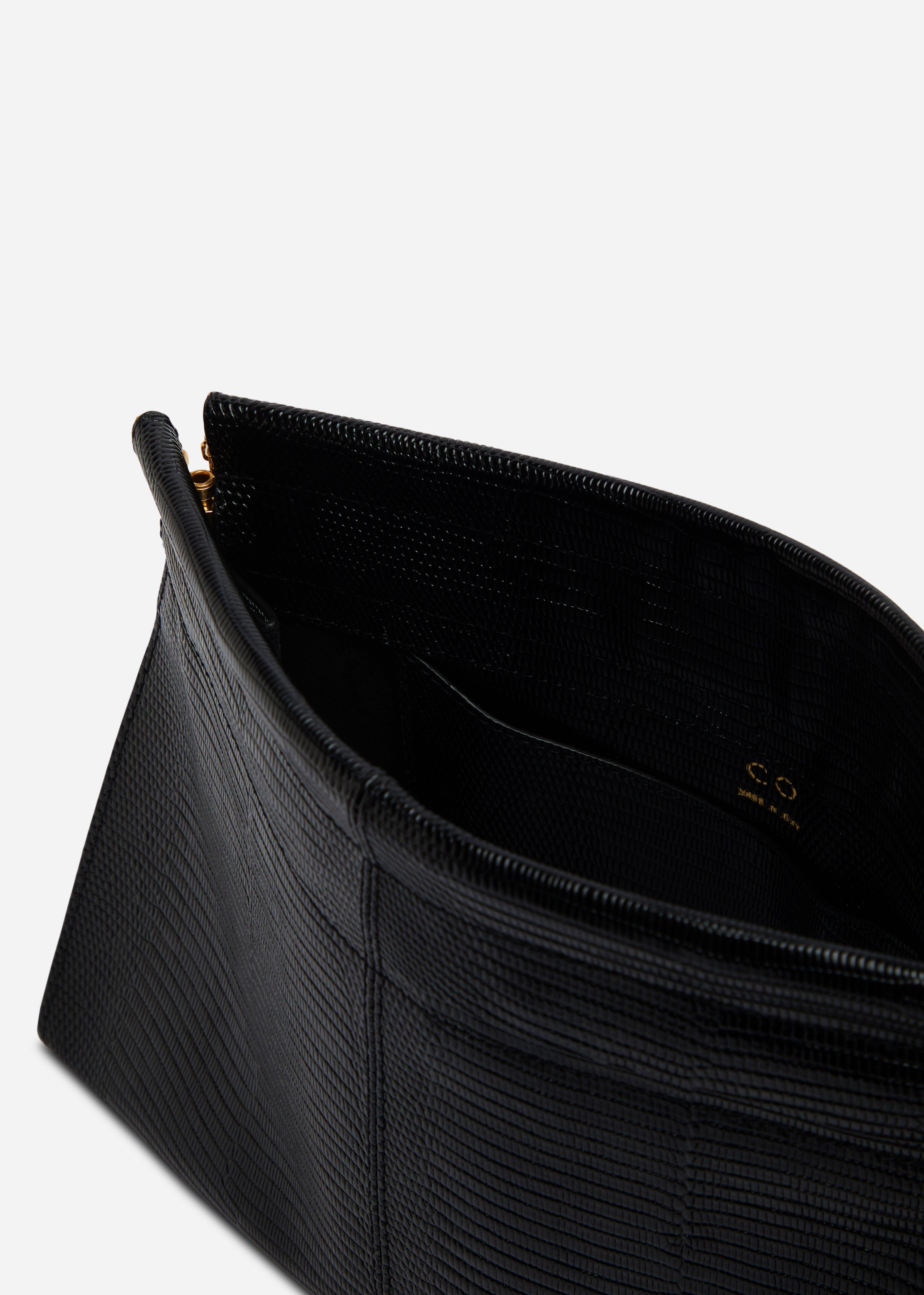 Small Leather Clutch with Chain - 4