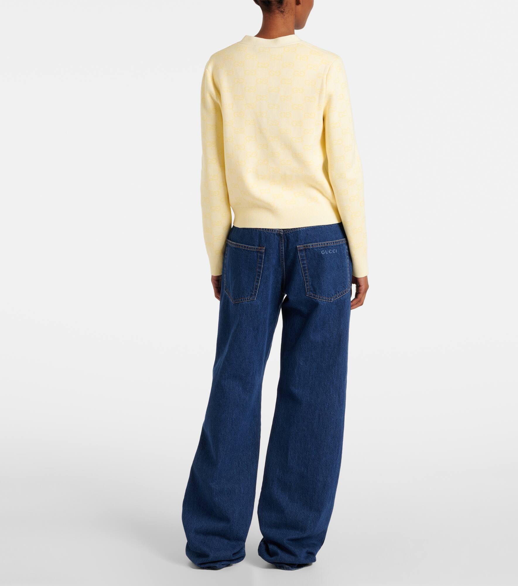 GG cotton jacquard cardigan - 3