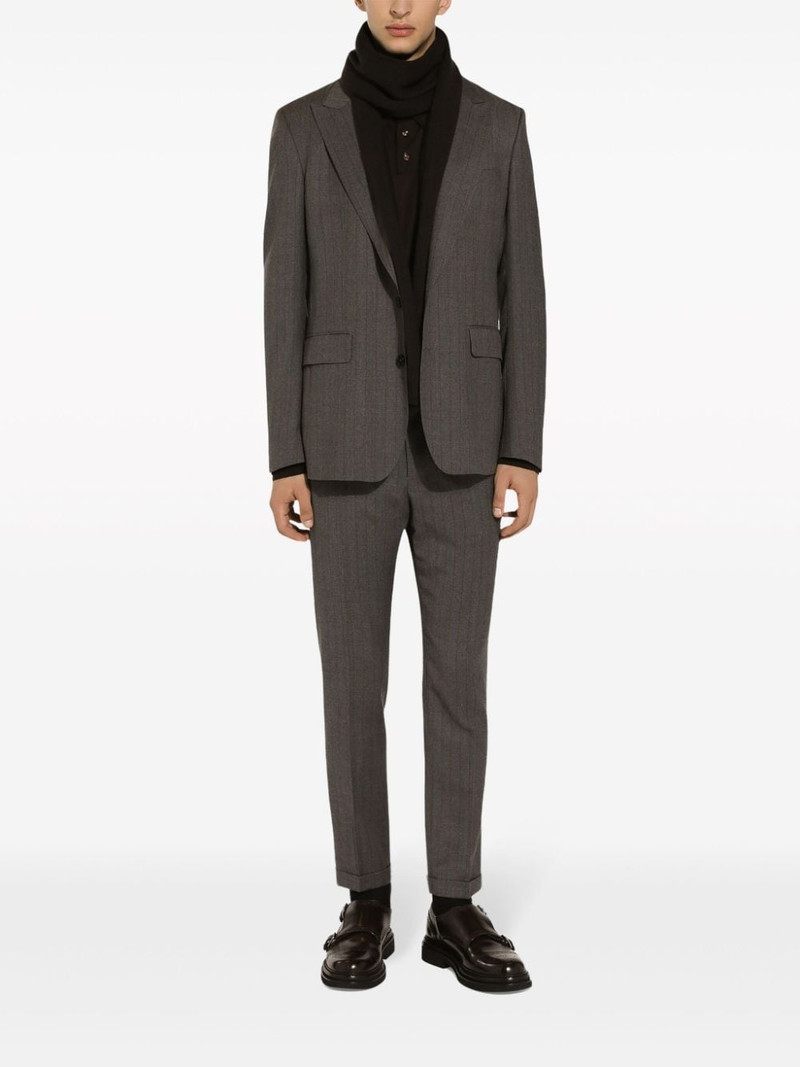 pinstripe single-breasted jacket 3