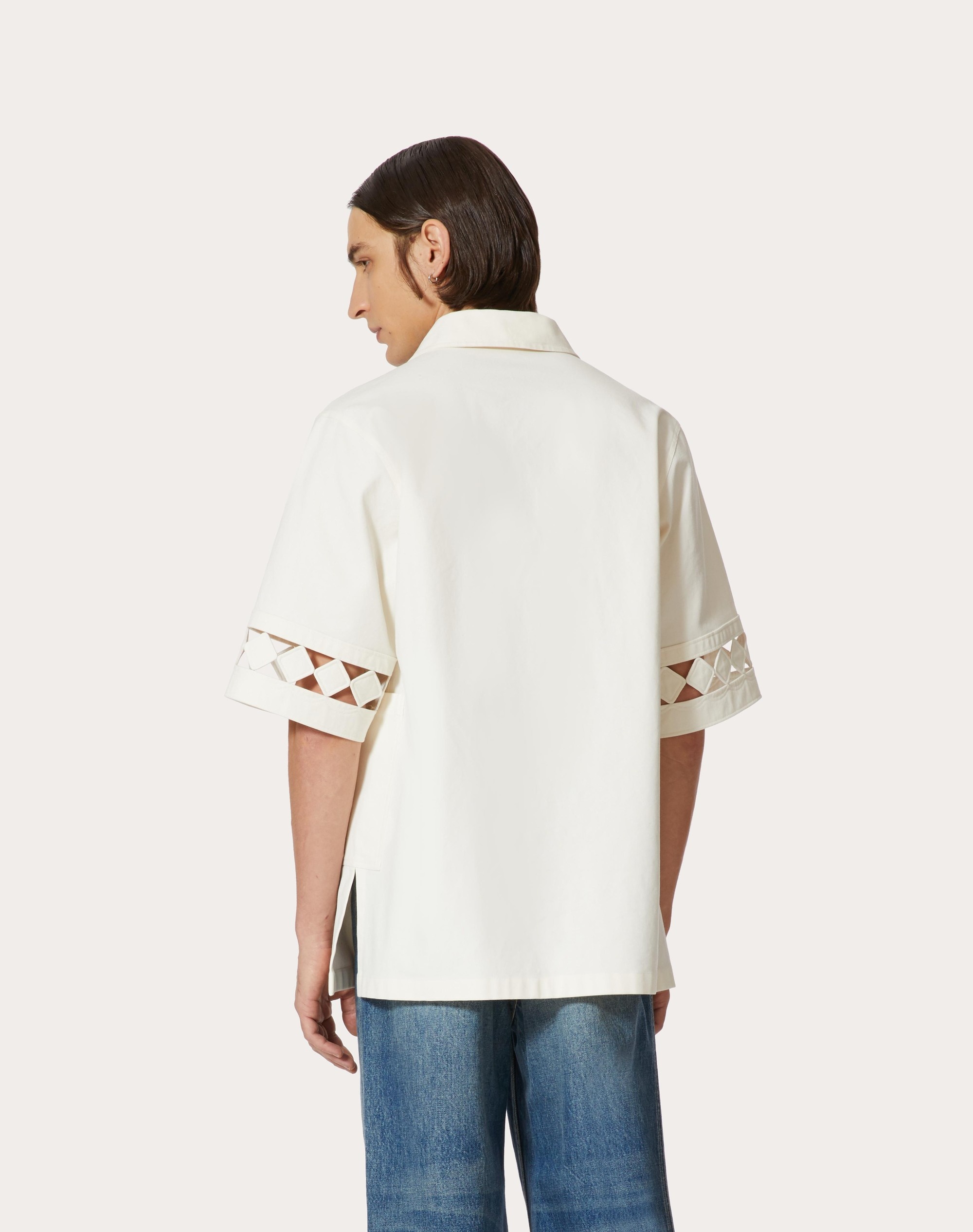 TUNIC WITH GEOMETRIC CUT-OUT EMBROIDERY DETAIL - 4
