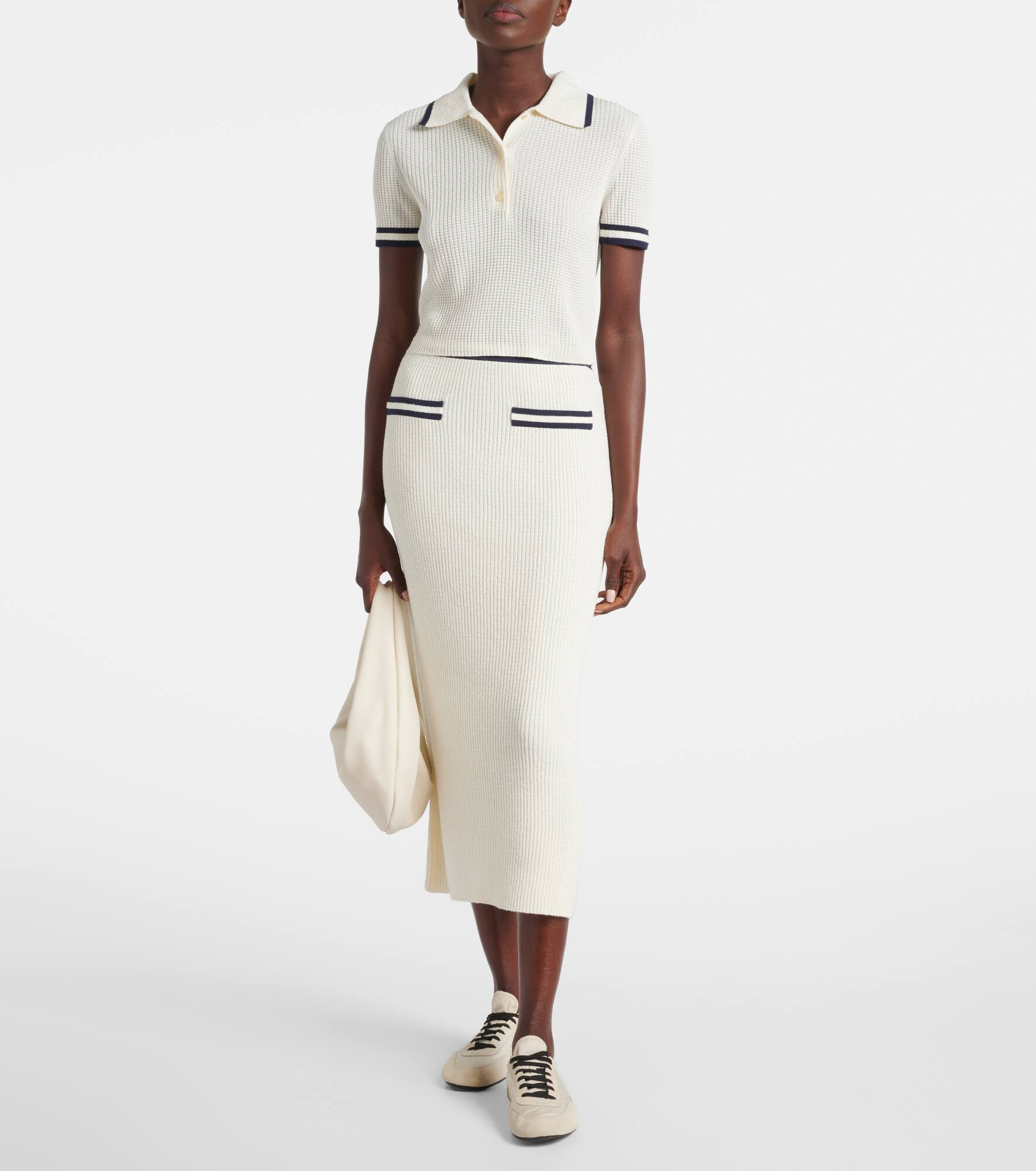 Paige bouclé midi skirt - 2
