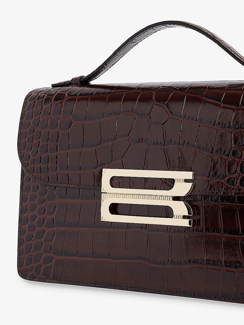 Victoria Beckham Dorian leather shoulder bag outlook