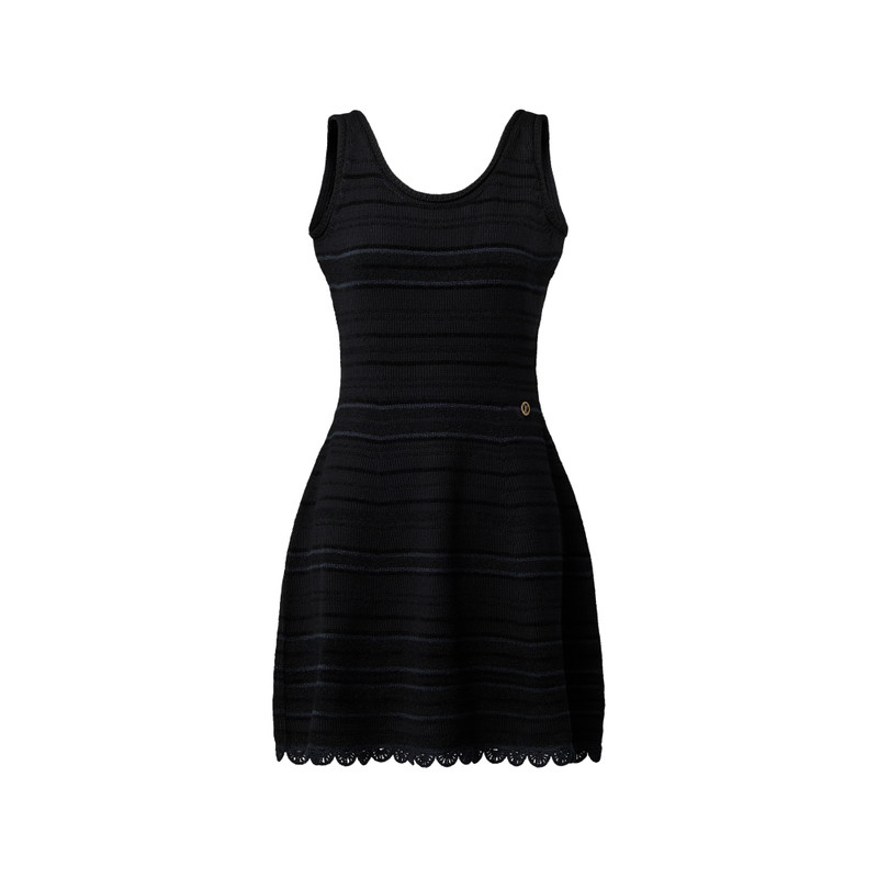 Scoop Back Striped Dress 1