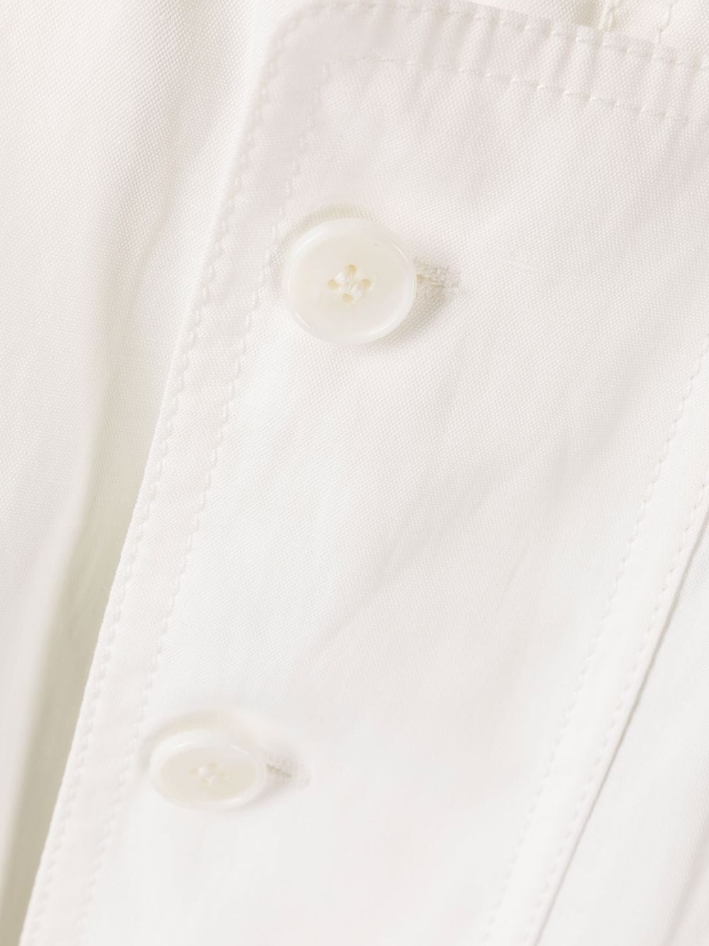 flap pockets straight-leg trousers - 6