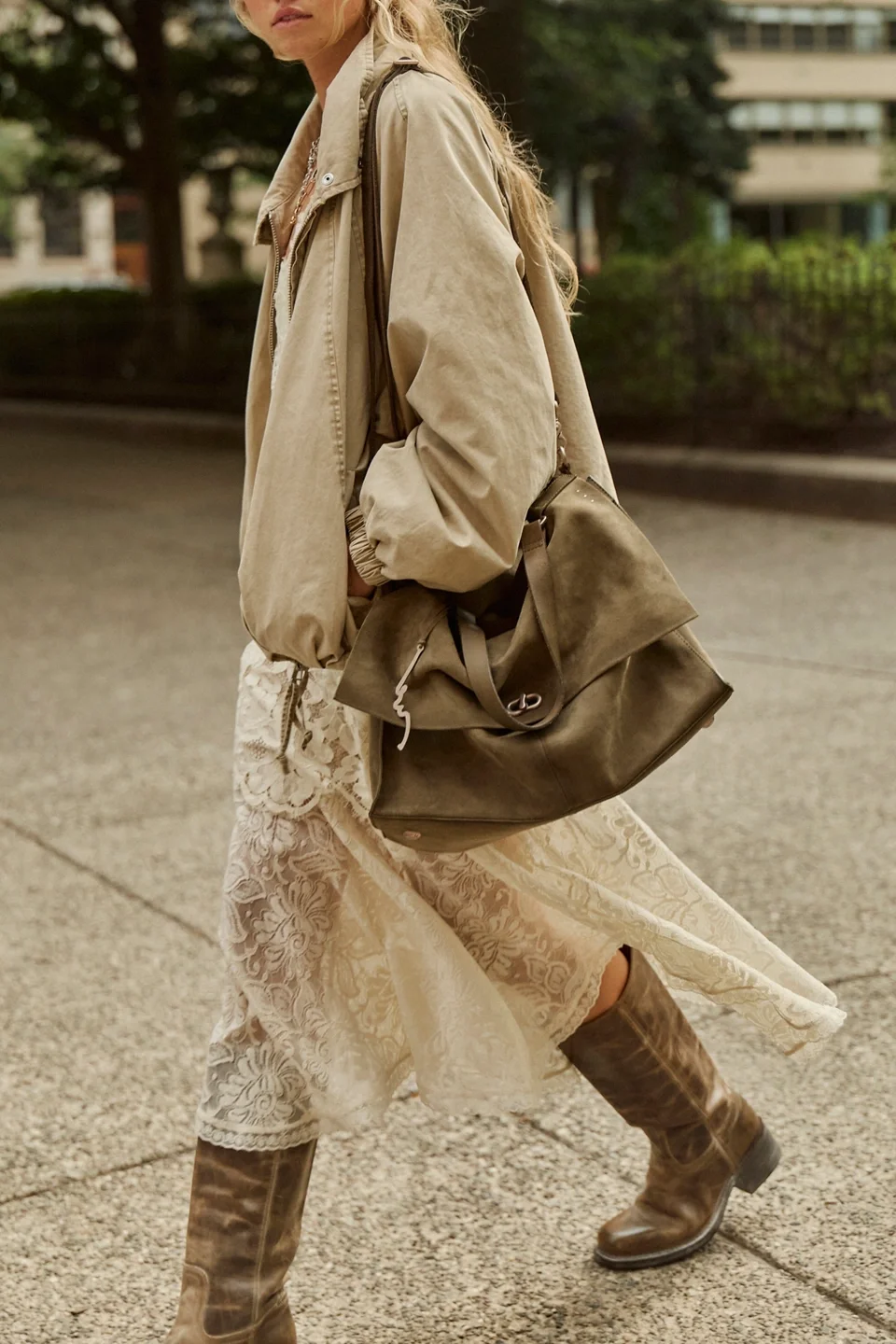 We The Free Parker Suede Tote - 1