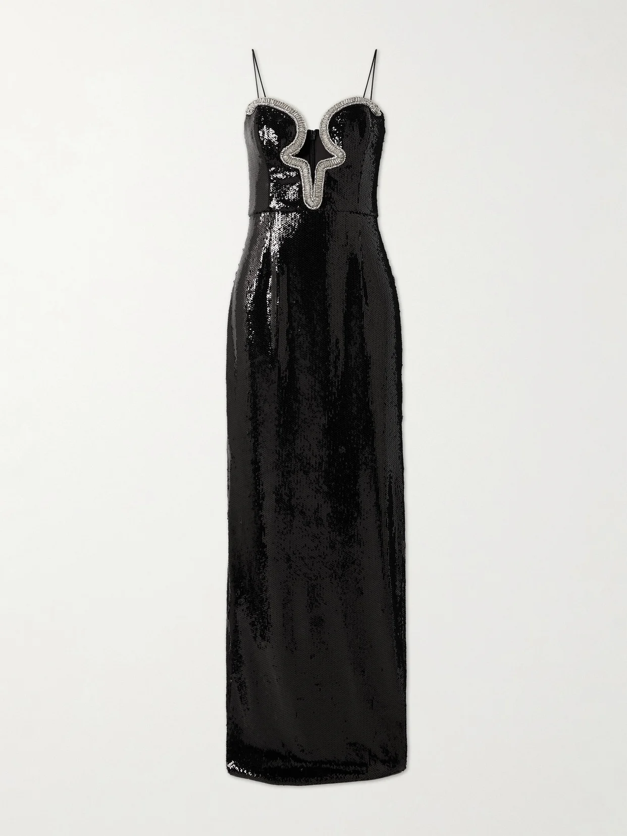 Lyra Cutout Embellished Sequined Stretch-jersey Gown - 1