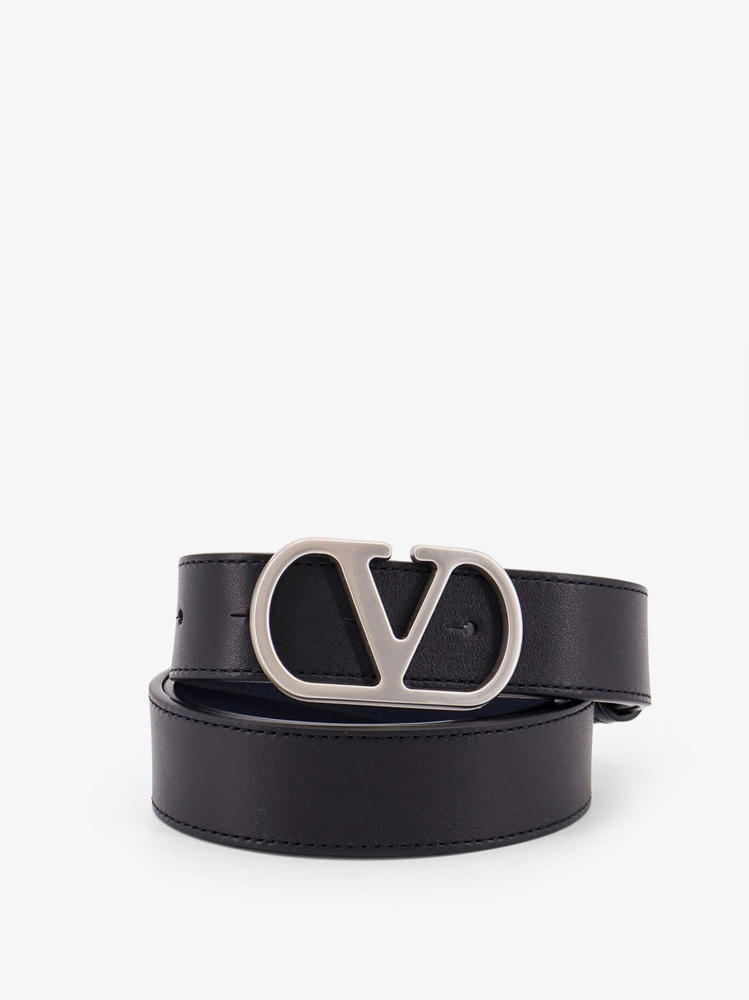 VLOGO LEATHER REVERSIBLE BELT - 3
