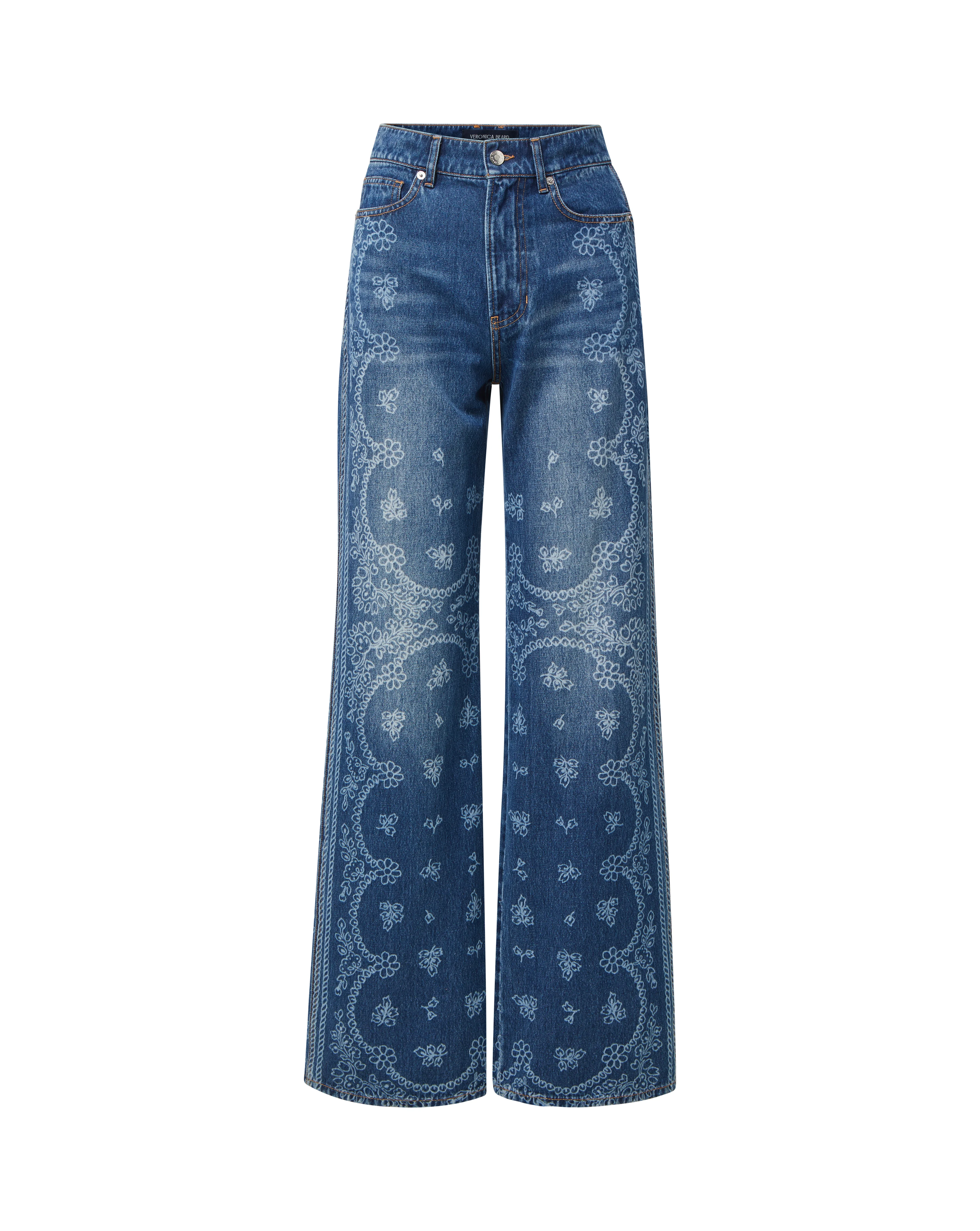 TAYLOR BANDANA WIDE-LEG JEAN - 1