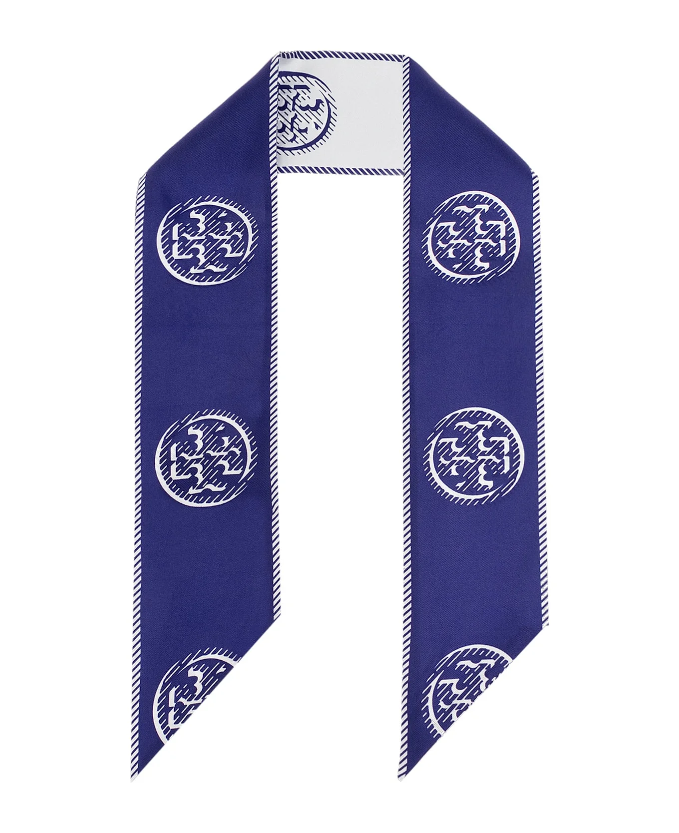 Medallion Logo Ribbon Silk Tie - 1