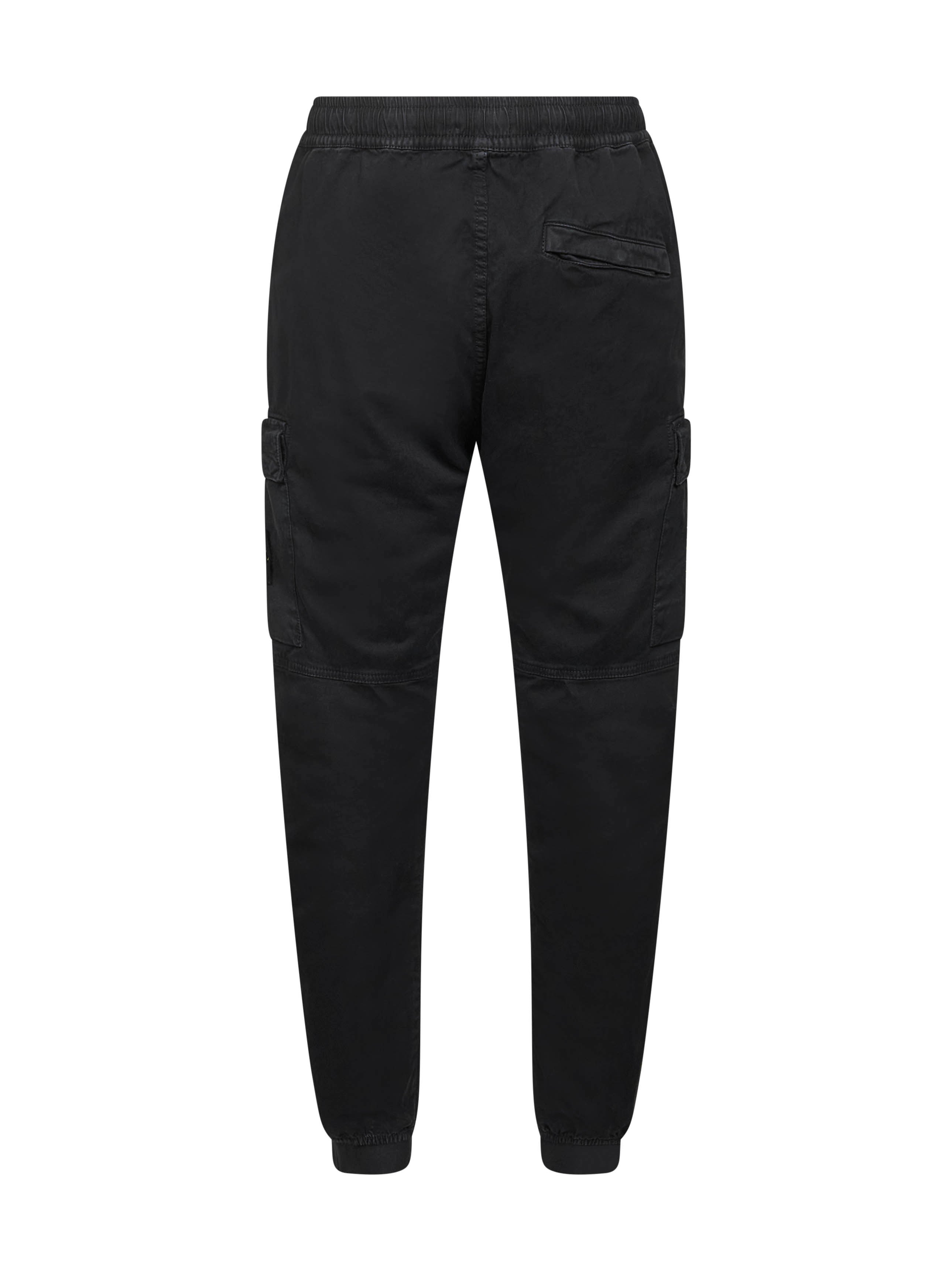 Stone Island Men Black Cargo Trousers<Br/> - 2