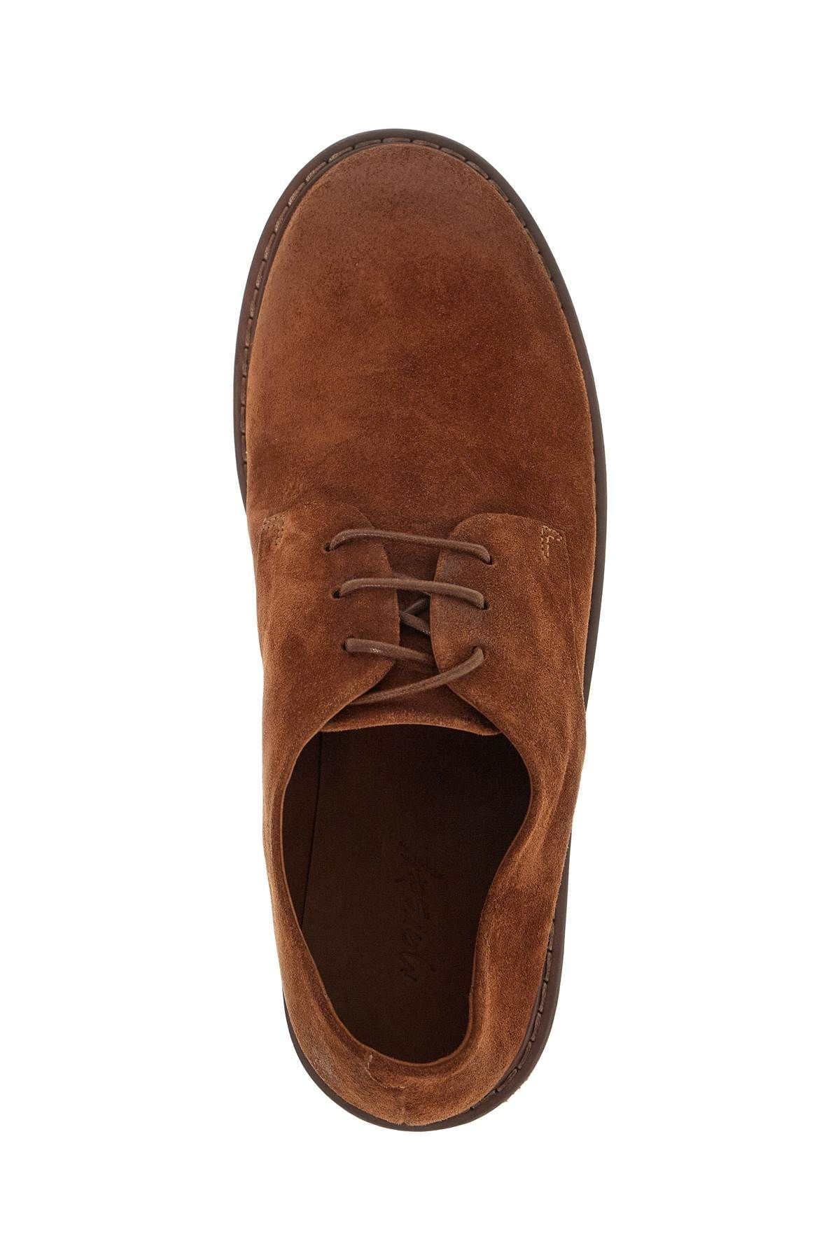 SUEDE LEATHER LACE-UP DERBY SHOES WITH - 3