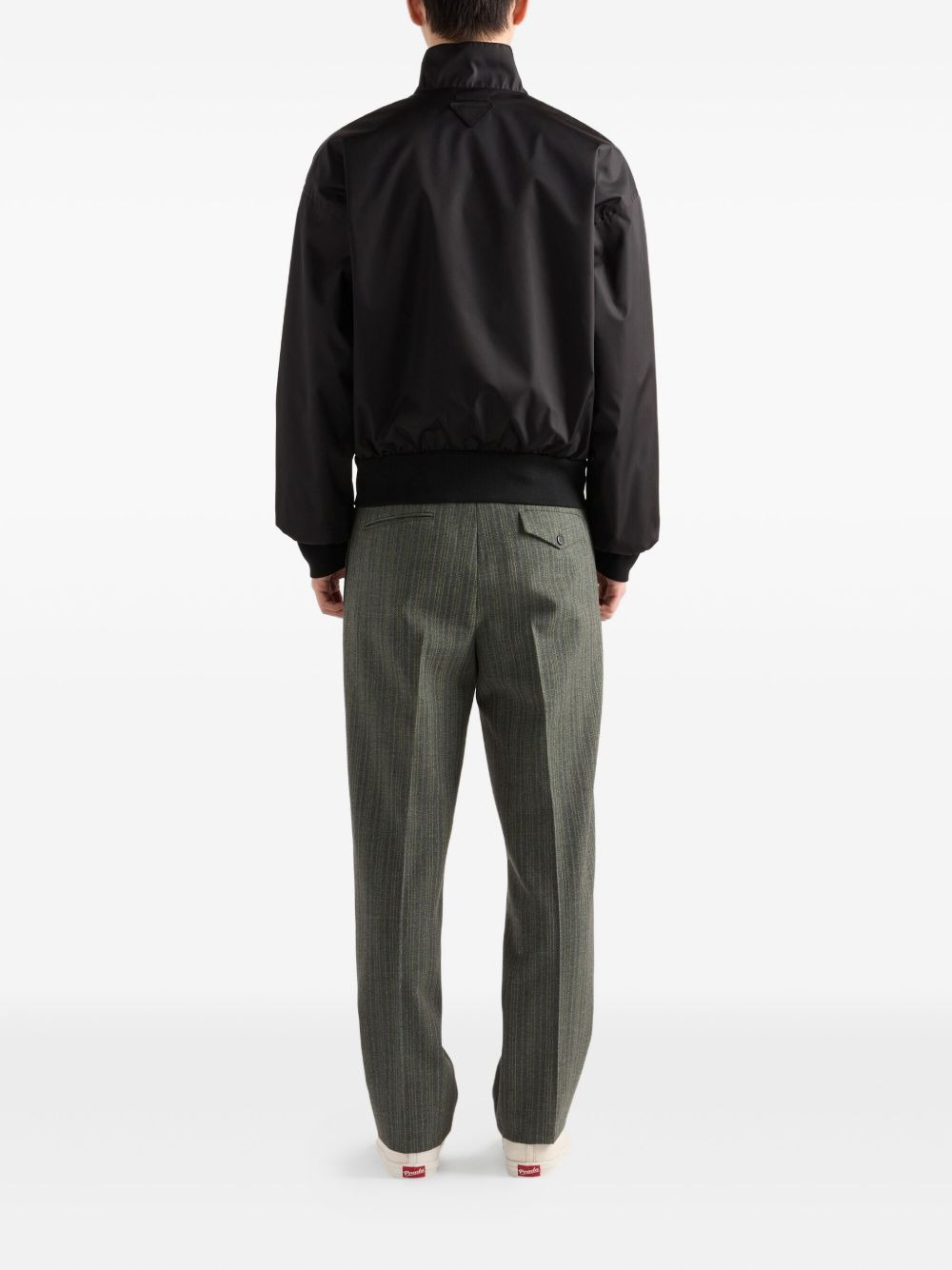 low-shoulder-sleeve zip-front jacket - 4