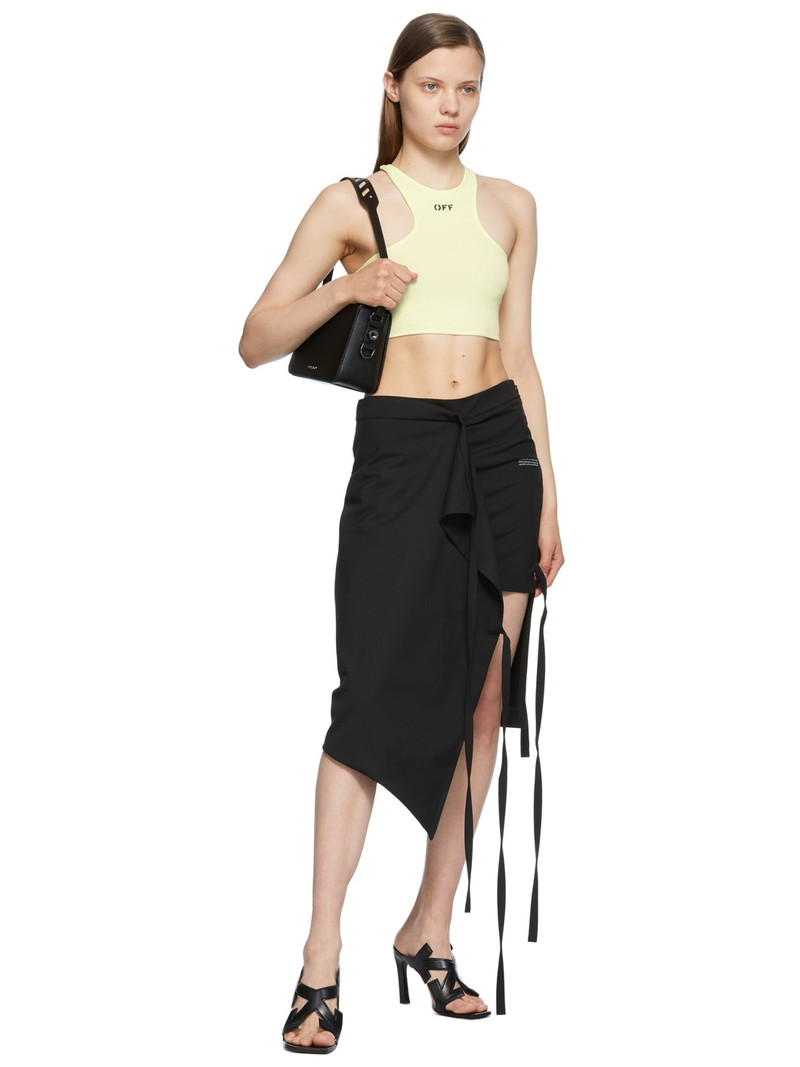 Black Formal Strings Midi Skirt 4