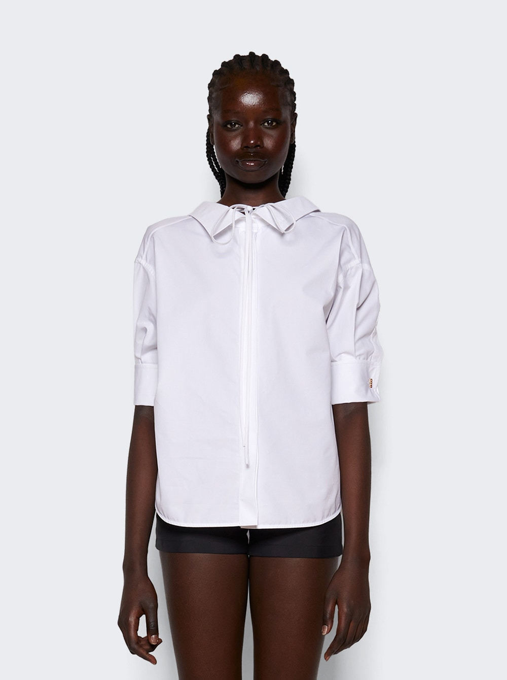 Heavy Cotton Poplin Shirt White - 3