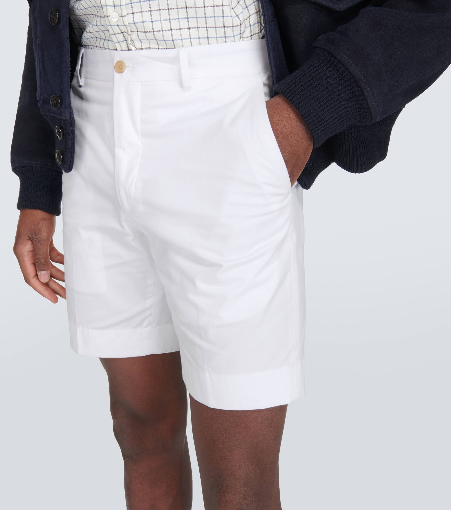 Cotton-blend shorts - 5