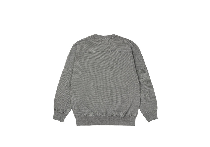 PALACE GAUFRE DROP SHOULDER CREW BLACK outlook