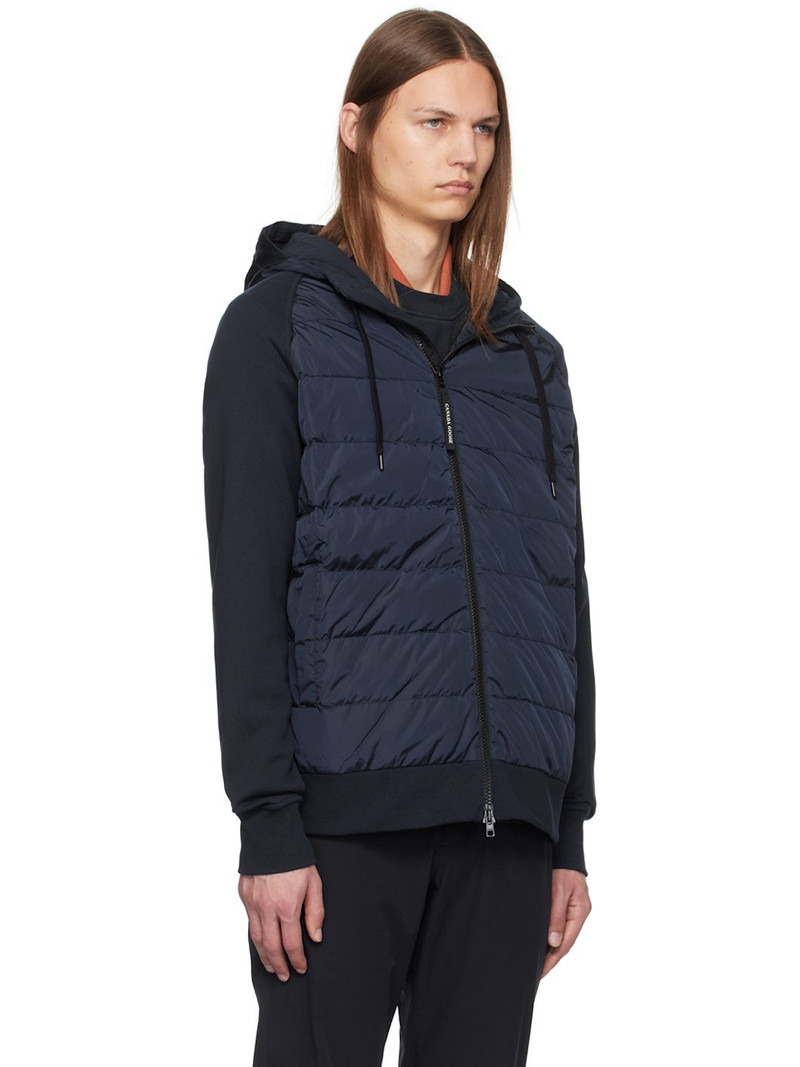 Navy Hybridge Huron Zip Down Jacket 2